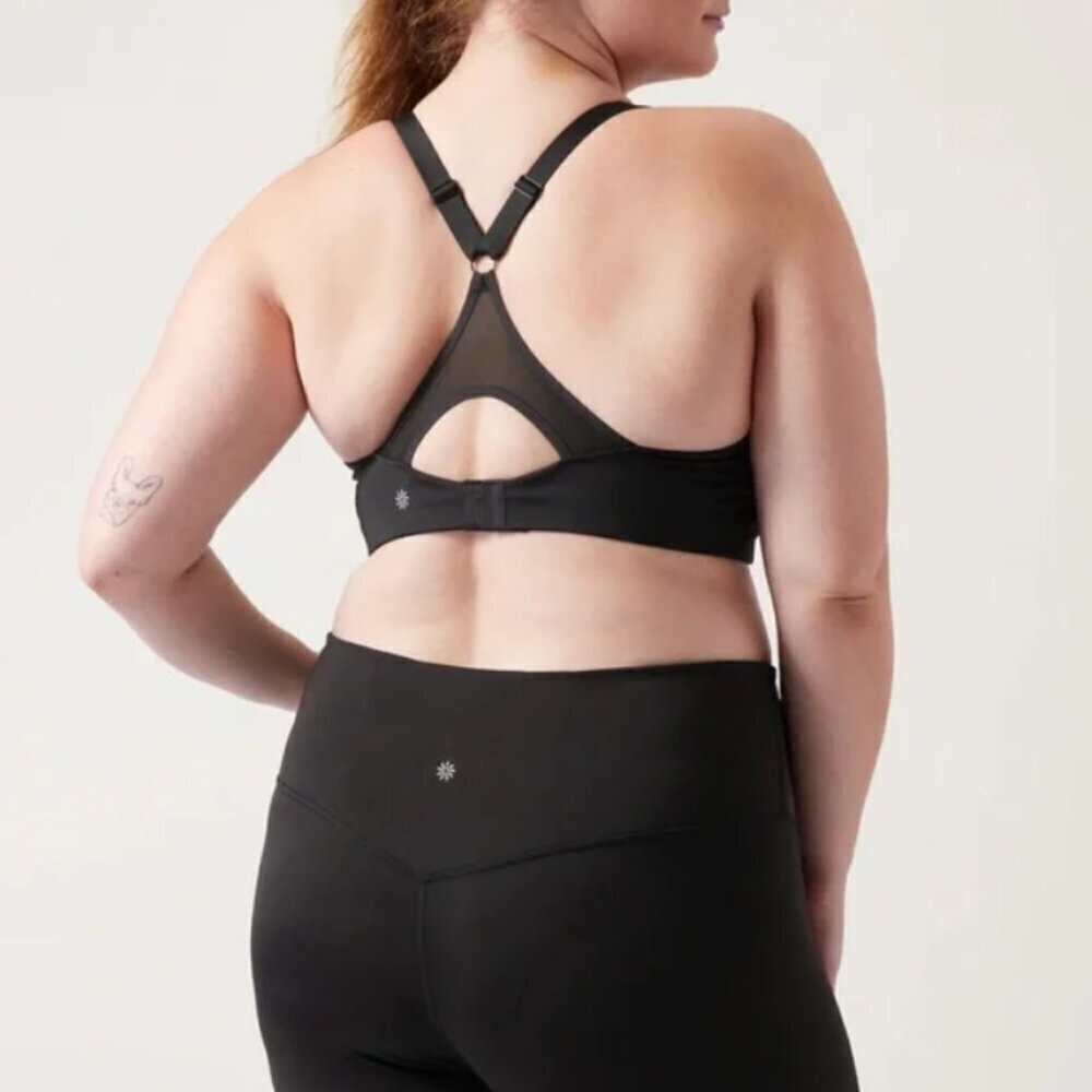 ATHLETA Advance Bra B-G Black High Impact Sports Bra Size 42B #405744 RT$69 NEW - Picture 3 of 10
